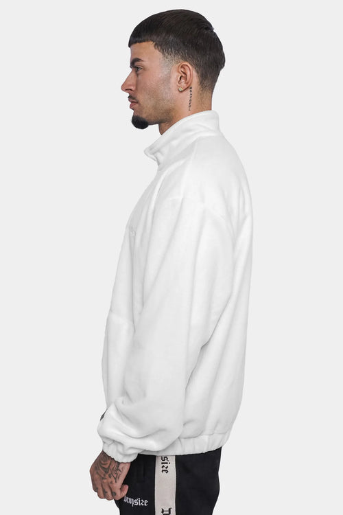 Dropsize Heavy Oversize Fleece Jacket White