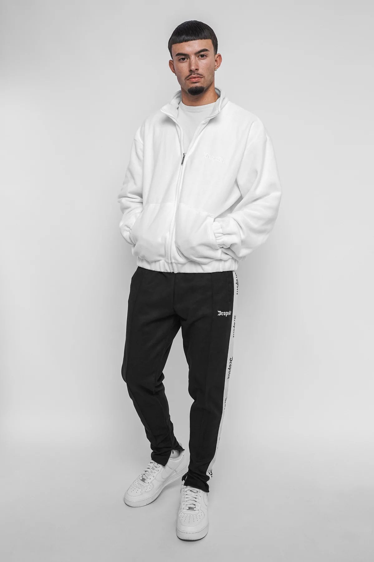 Dropsize Heavy Oversize Fleece Jacket White