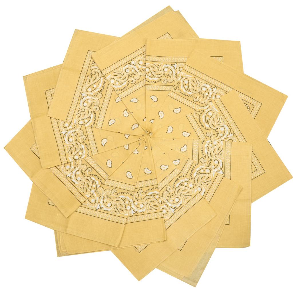 HoodBoyz Bandana Paisly Yellow