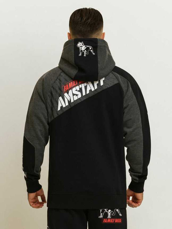 Amstaff Barco Raglan Hoodie Black/Grey