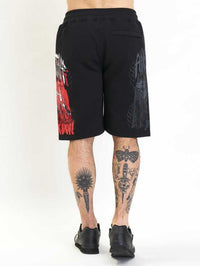 Amstaff Bloxic Sweatshorts Black Red