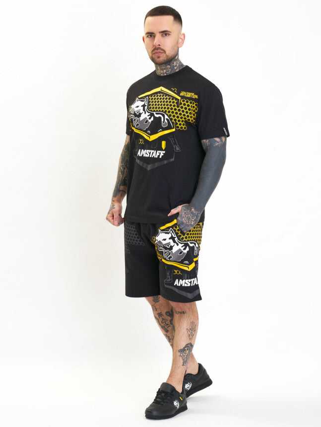 Amstaff Franog Sweatshorts Black Yellow