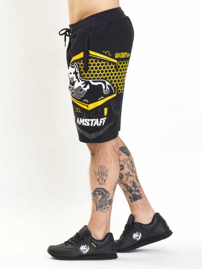 Amstaff Franog Sweatshorts Black Yellow