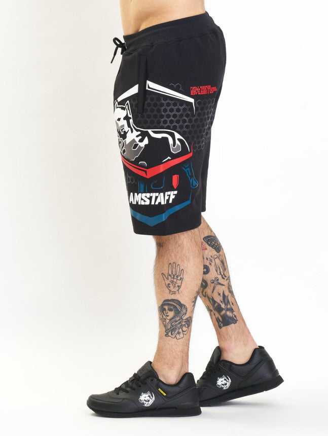 Amstaff Franog Sweatshorts Black Red