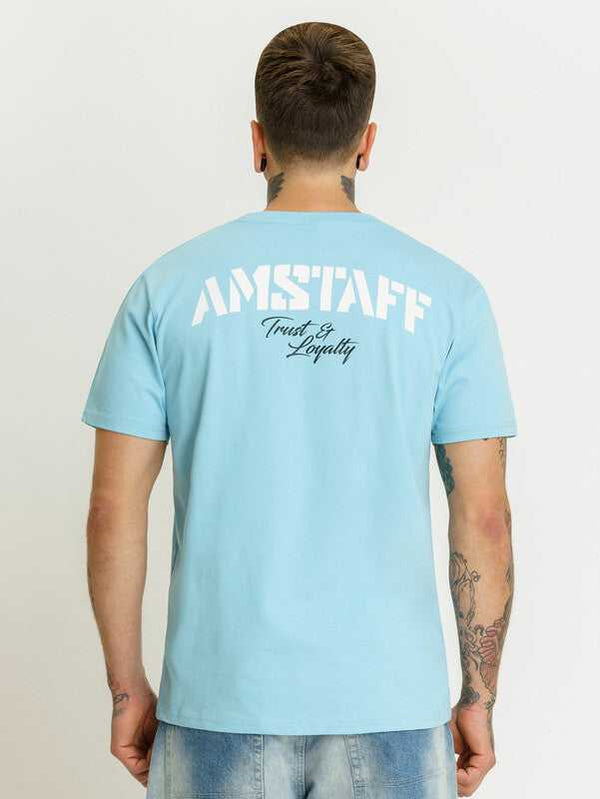 Amstaff Logo 2.0 T-Shirt Baby Blue/ White