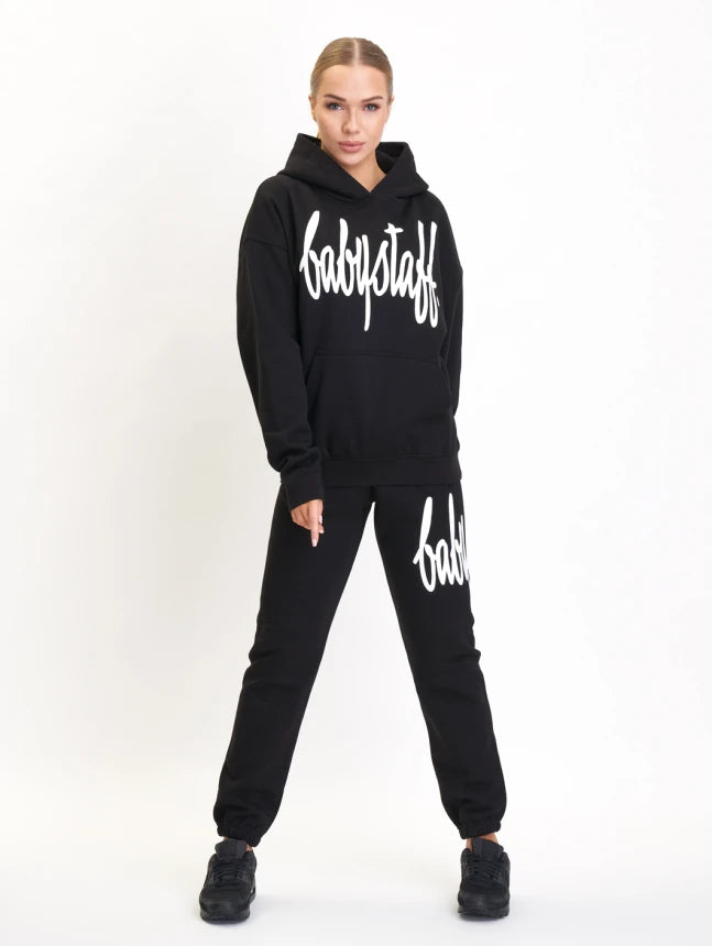 Babystaff Fast Oversized Hoodie Black