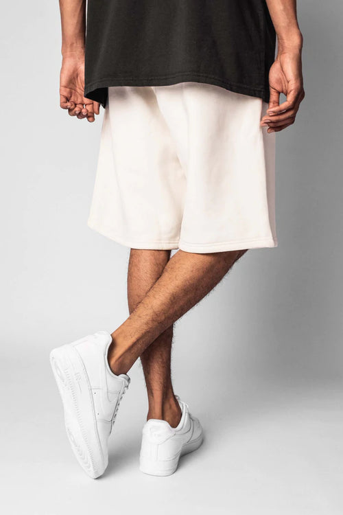 Dropsize Heavy Sweat Embo Sweatshorts Creme