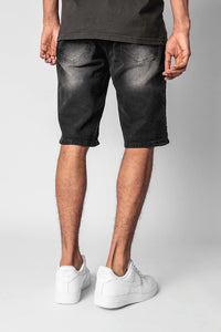 Dropsize Jeans Short Washed Black