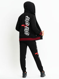 Blood In Blood Out La Fuente Zip Hoodie Black Red