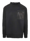 Carlo Colucci Sweatshirt mit Permut Details Black