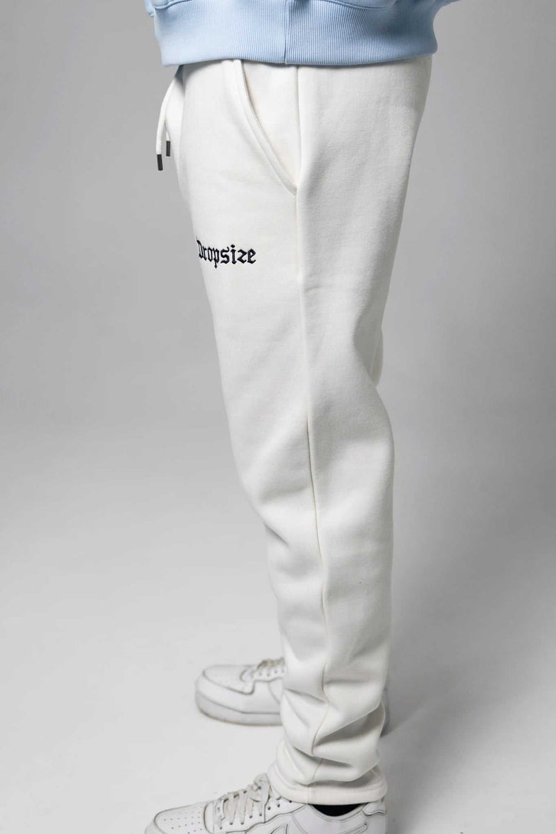 Dropsize Logo Sweat Pant Cream White