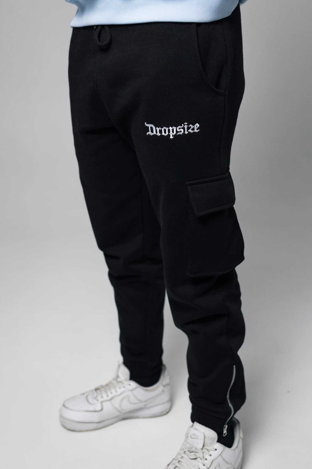Dropsize Sweat Cargo Sweat Pant Black