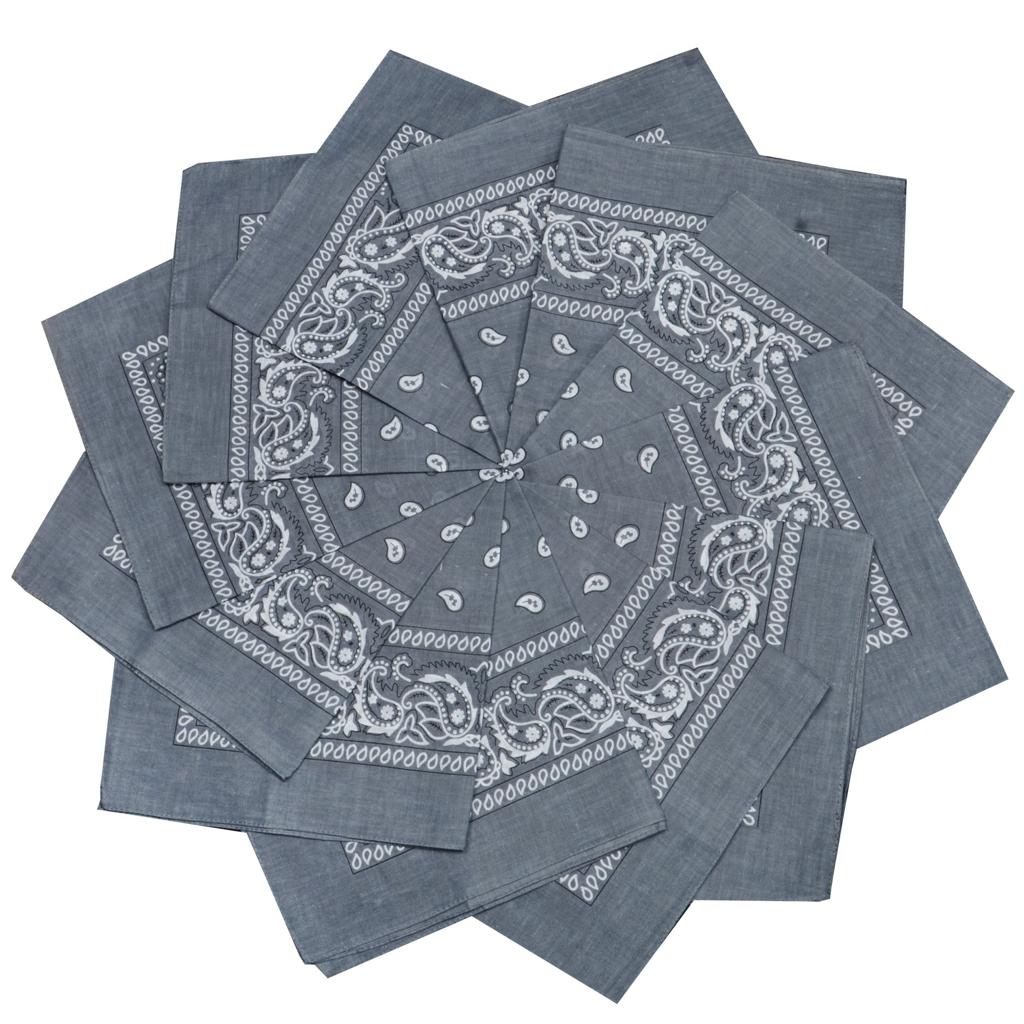 HoodBoyz Bandana Paisly Dark Grey