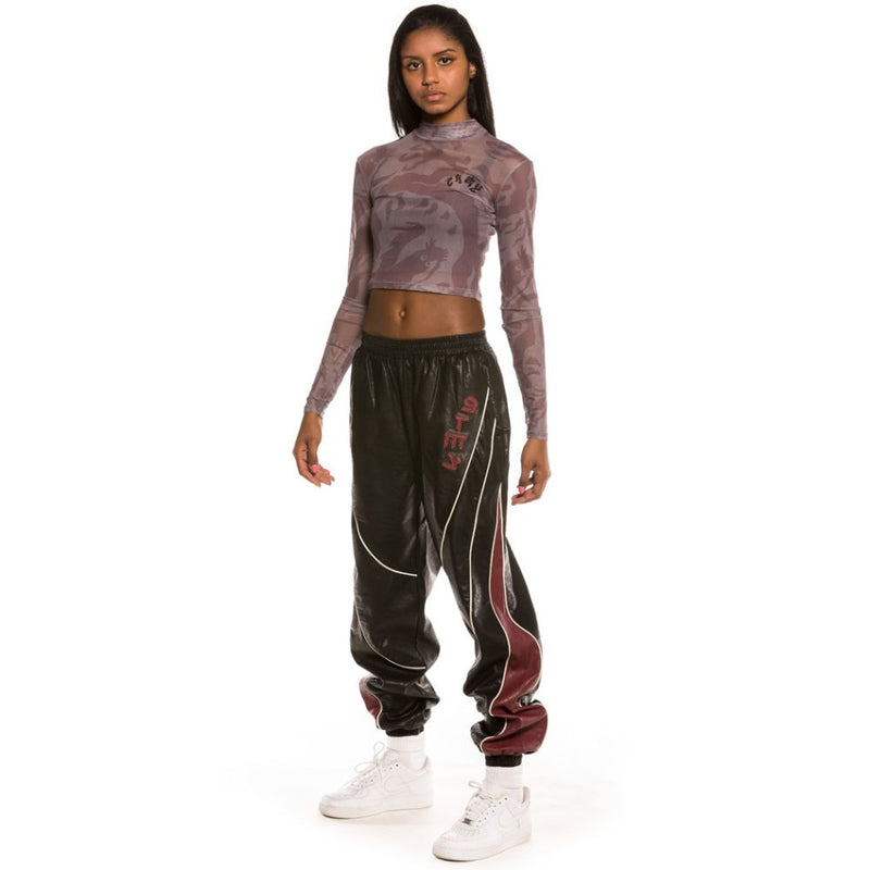 Grimey Girl Of Yore Pu Leather Pants