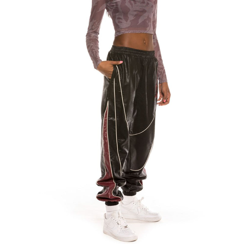 Grimey Girl Of Yore Pu Leather Pants