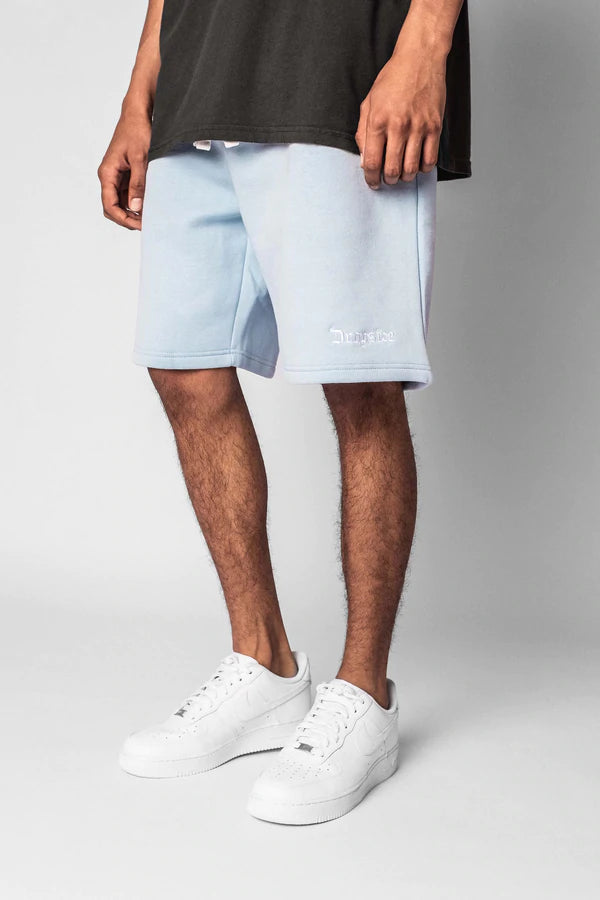 Dropsize Heavy Sweat Embo Sweatshorts Babyblue