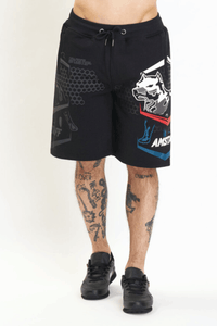 Amstaff Franog Sweatshorts Black Red