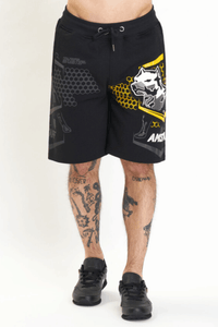 Amstaff Franog Sweatshorts Black Yellow