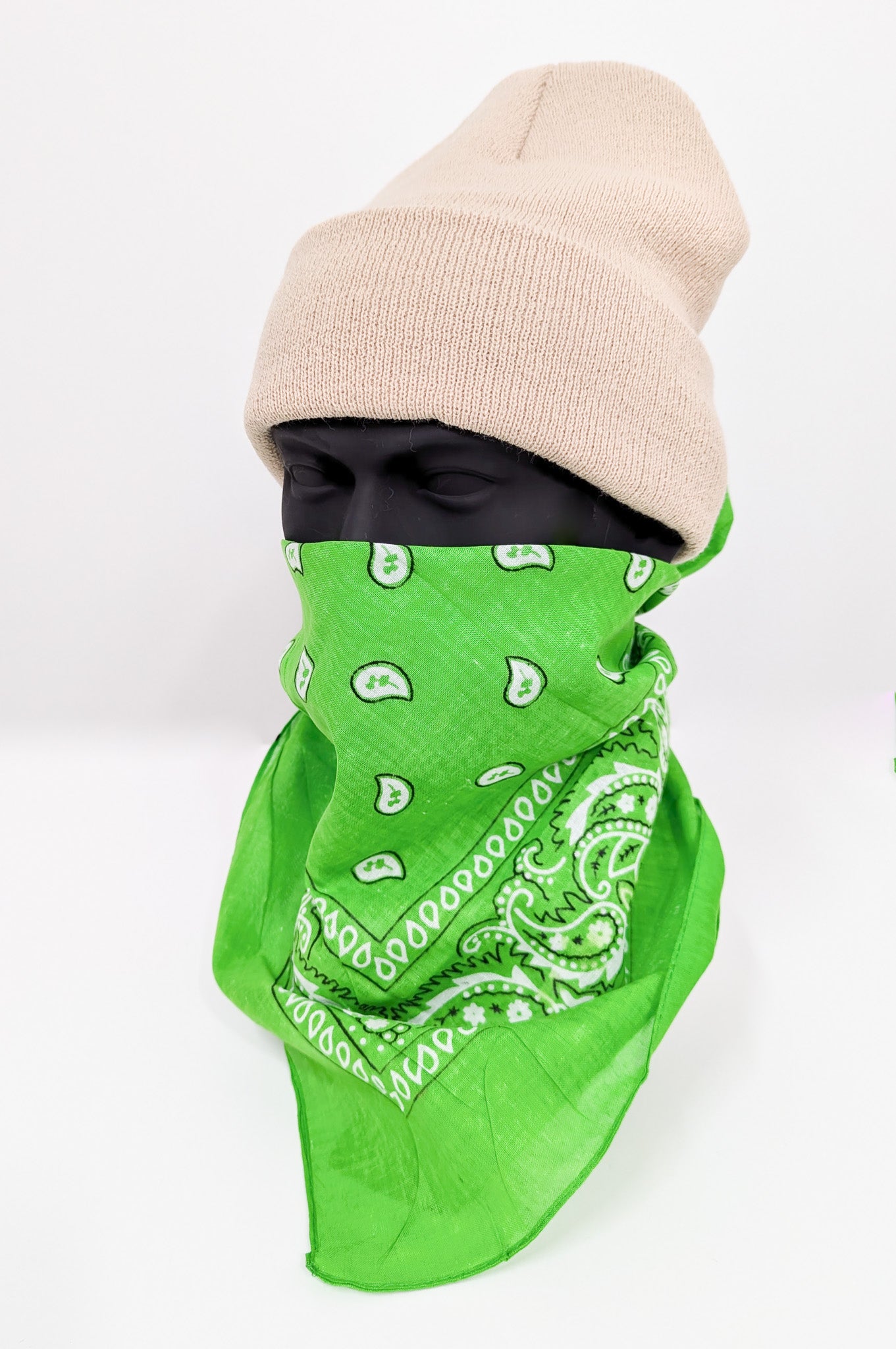 HoodBoyz Bandana Paisly Green HoodBoyz Bandana Paisly Green