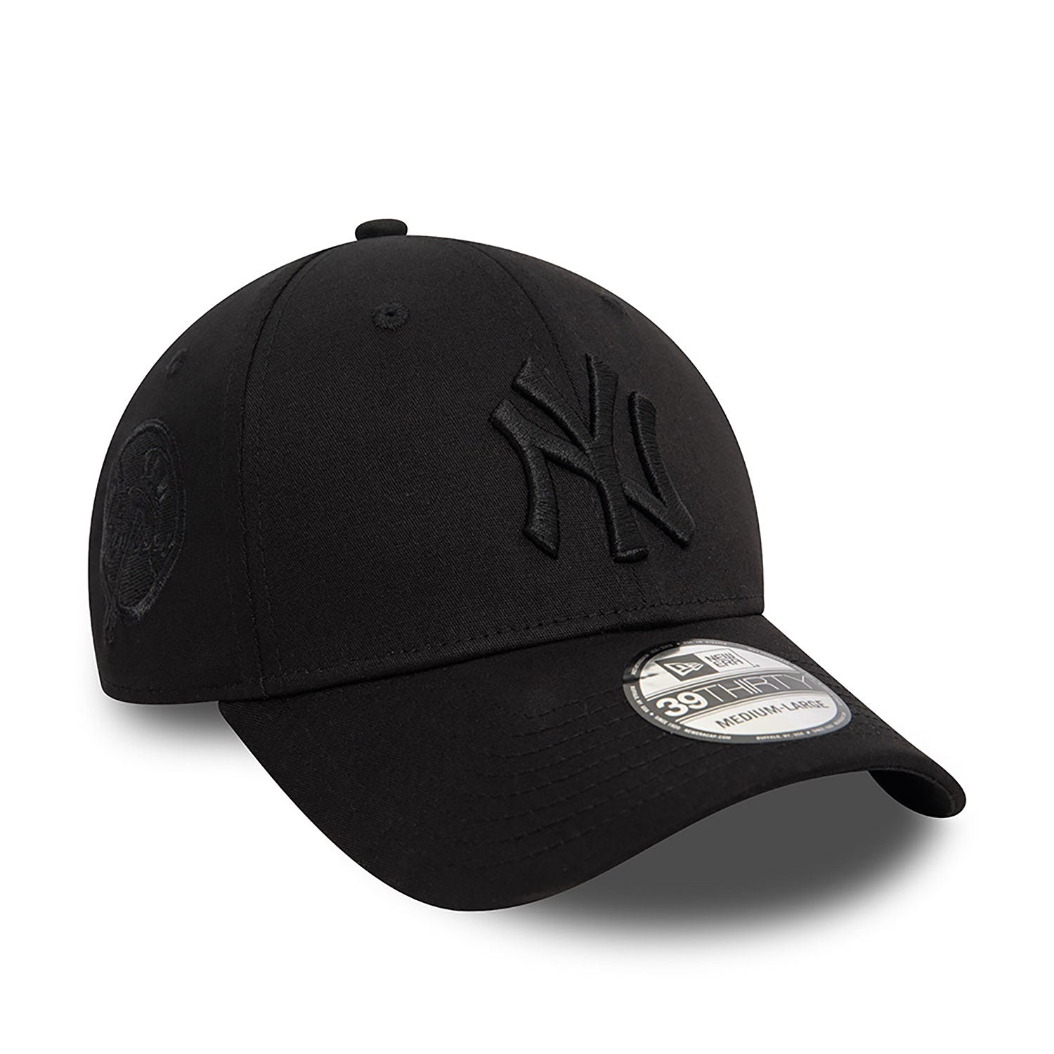 New Era New York Yankees Monochrome 39THIRTY Stretch Fit Cap Black