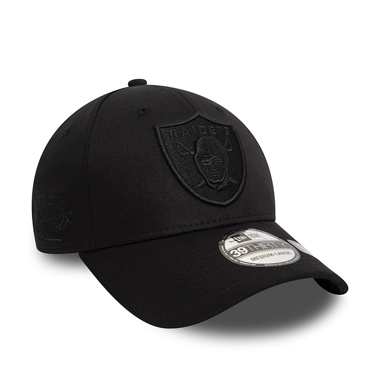 New Era  Las Vegas Raiders Monochrome 39THIRTY Stretch Fit Cap Black