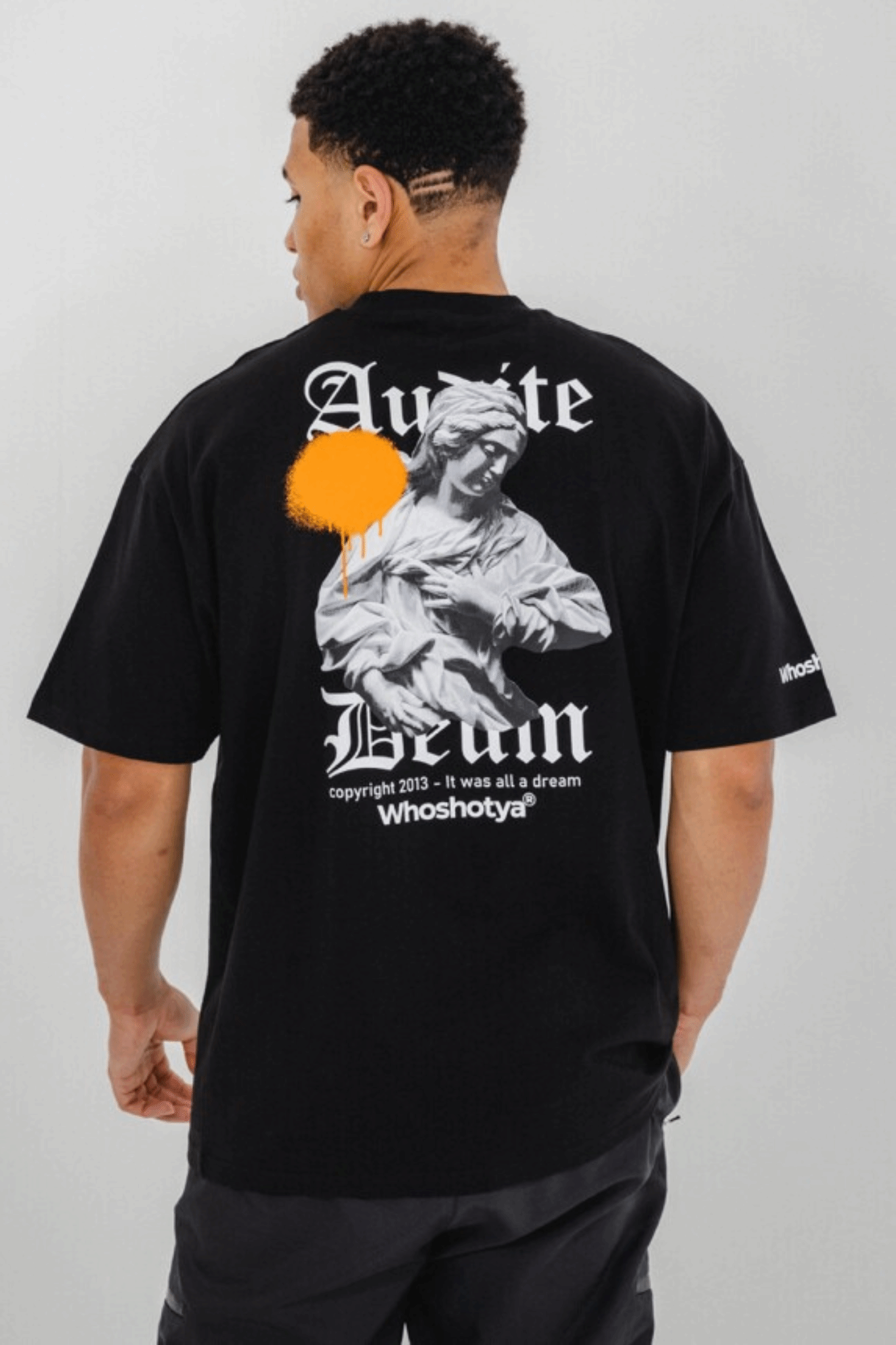 Who Shot Ya Auditedeum Oversize T-Shirt Black