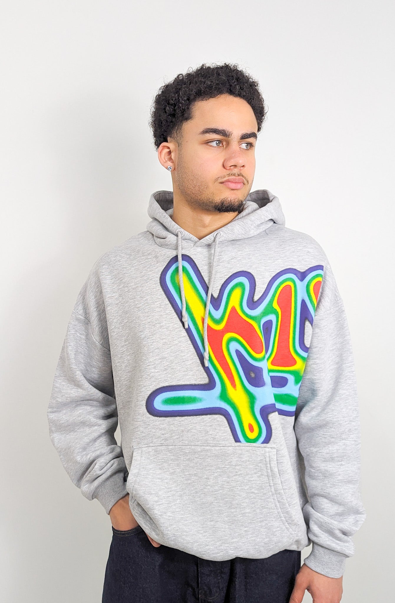 K1X Wrap Around Tag Hoodie Grey K1X Wrap Around Tag Hoodie Grey
