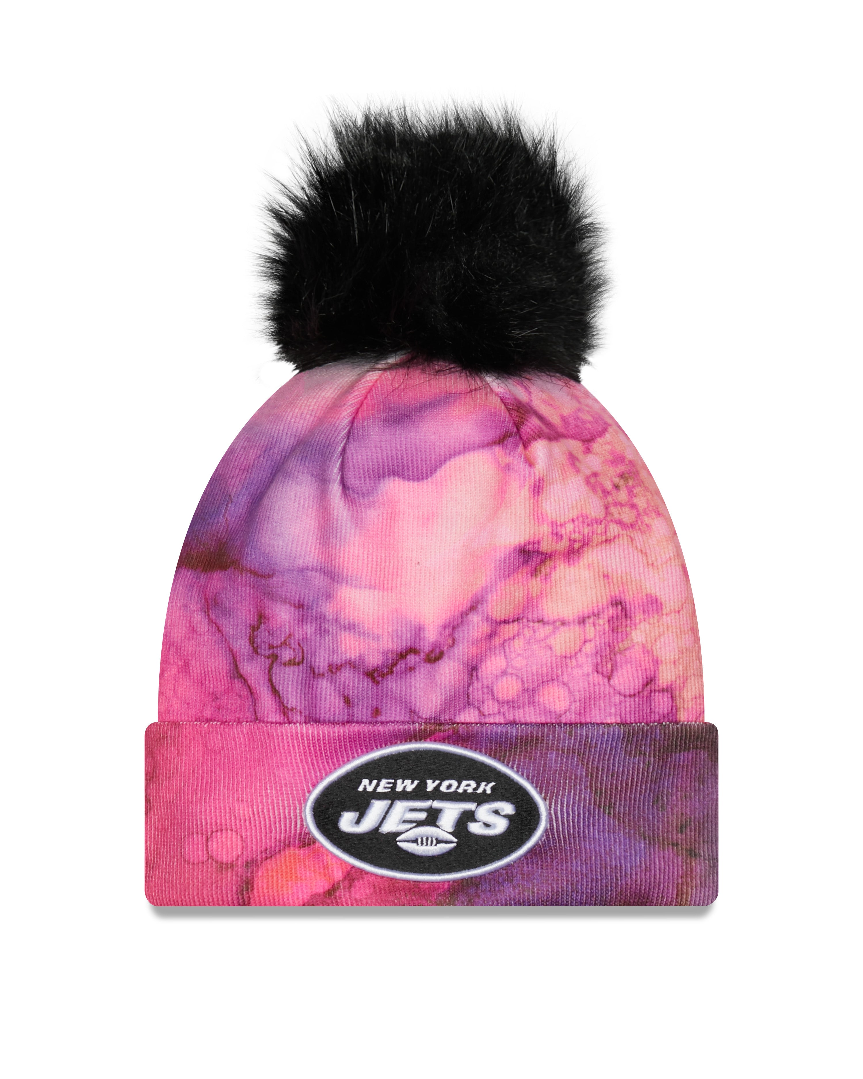 New Era NFL New York Jets Pom Knit Beanie Multicolor New Era NFL New York Jets Pom Knit Beanie Multicolor