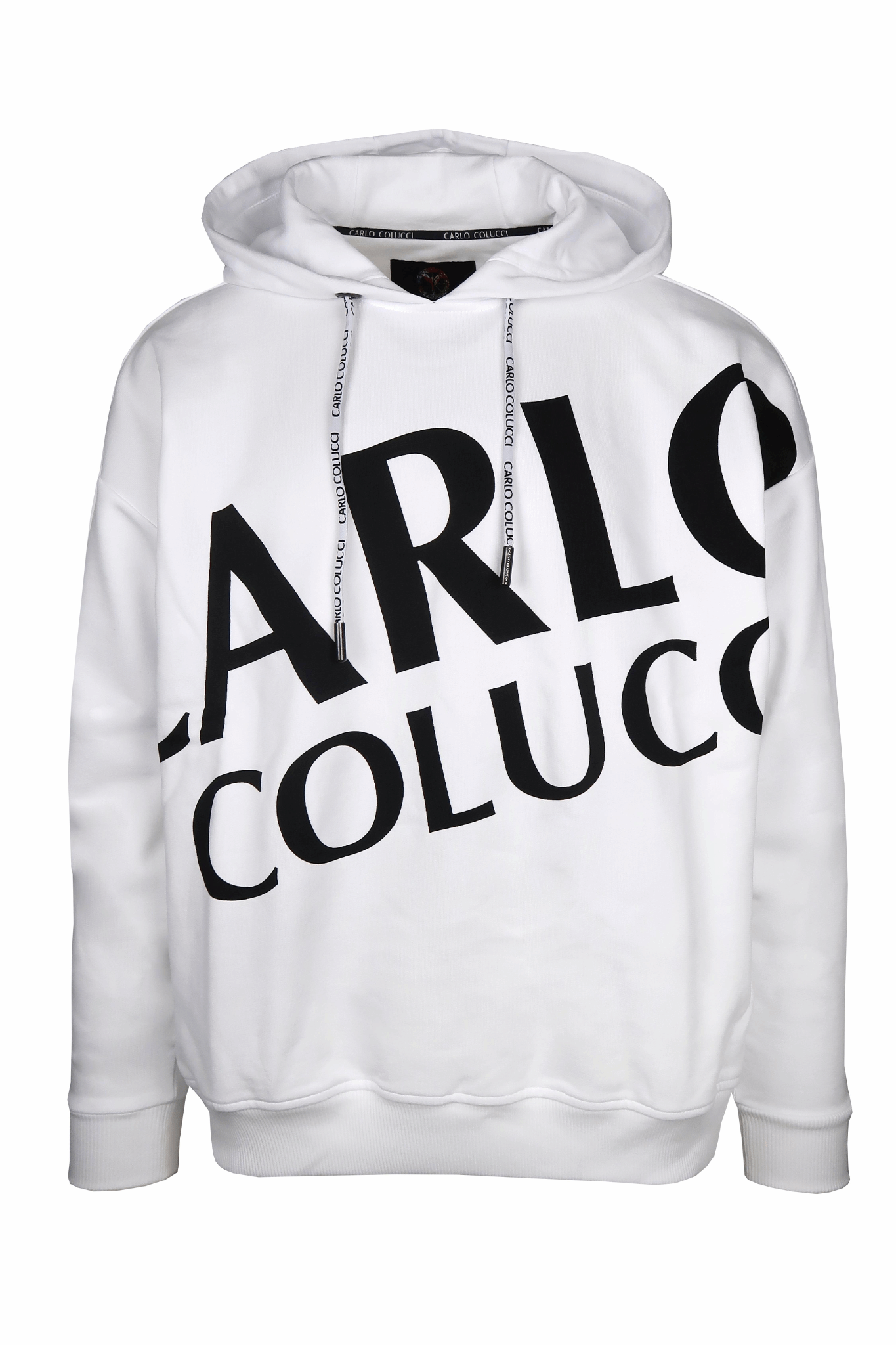 Carlo Colucci Big Logo Hoodie White Carlo Colucci Big Logo Hoodie White