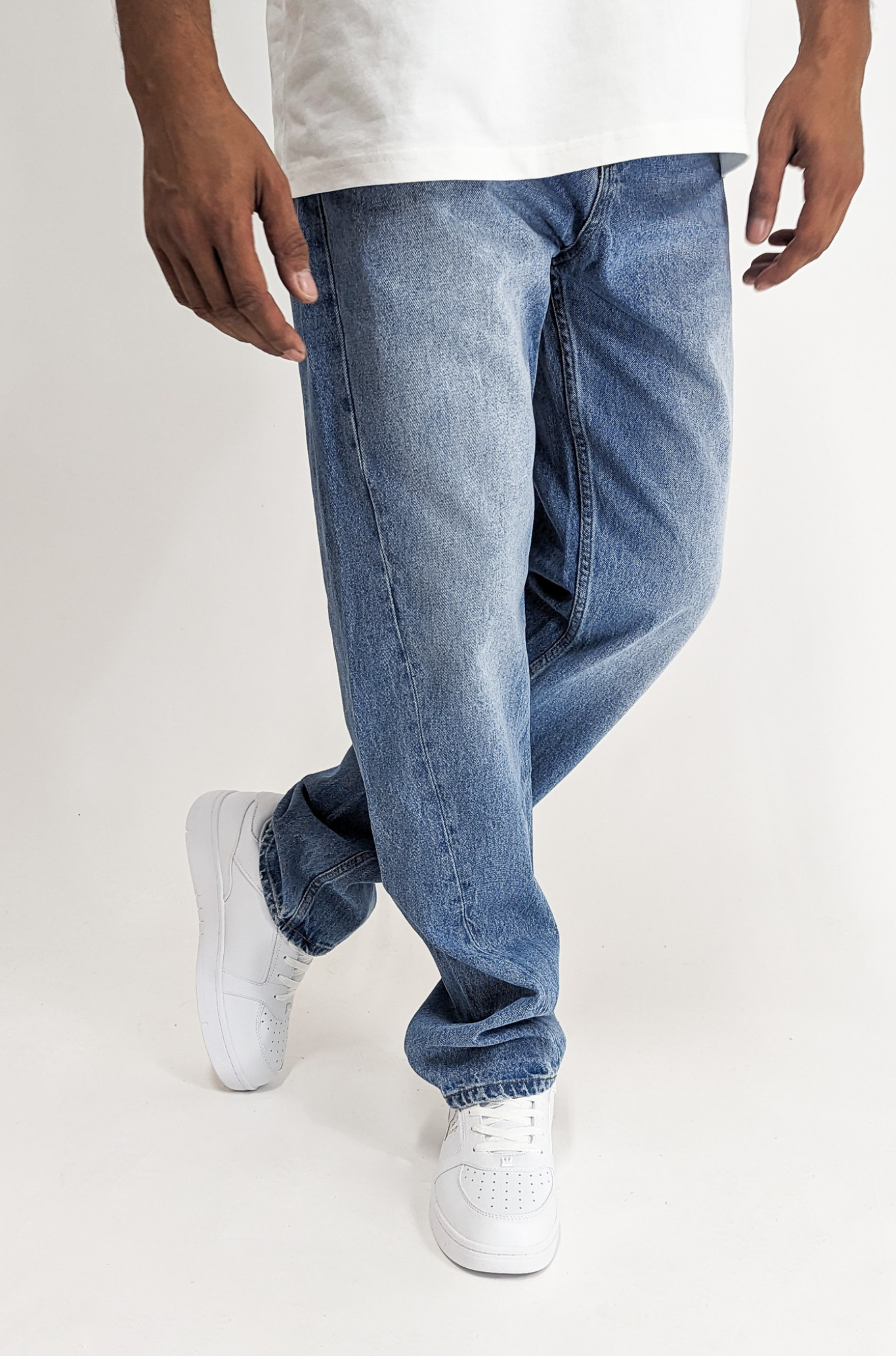 2Y Basic Relaxed Fit Denim Jeans Blue