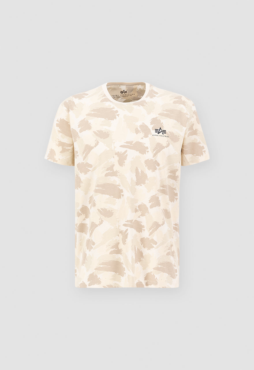 Alpha Industries Basic T-Shirt Small Logo Sand Camo Alpha Industries Basic T-Shirt Small Logo Sand Camo