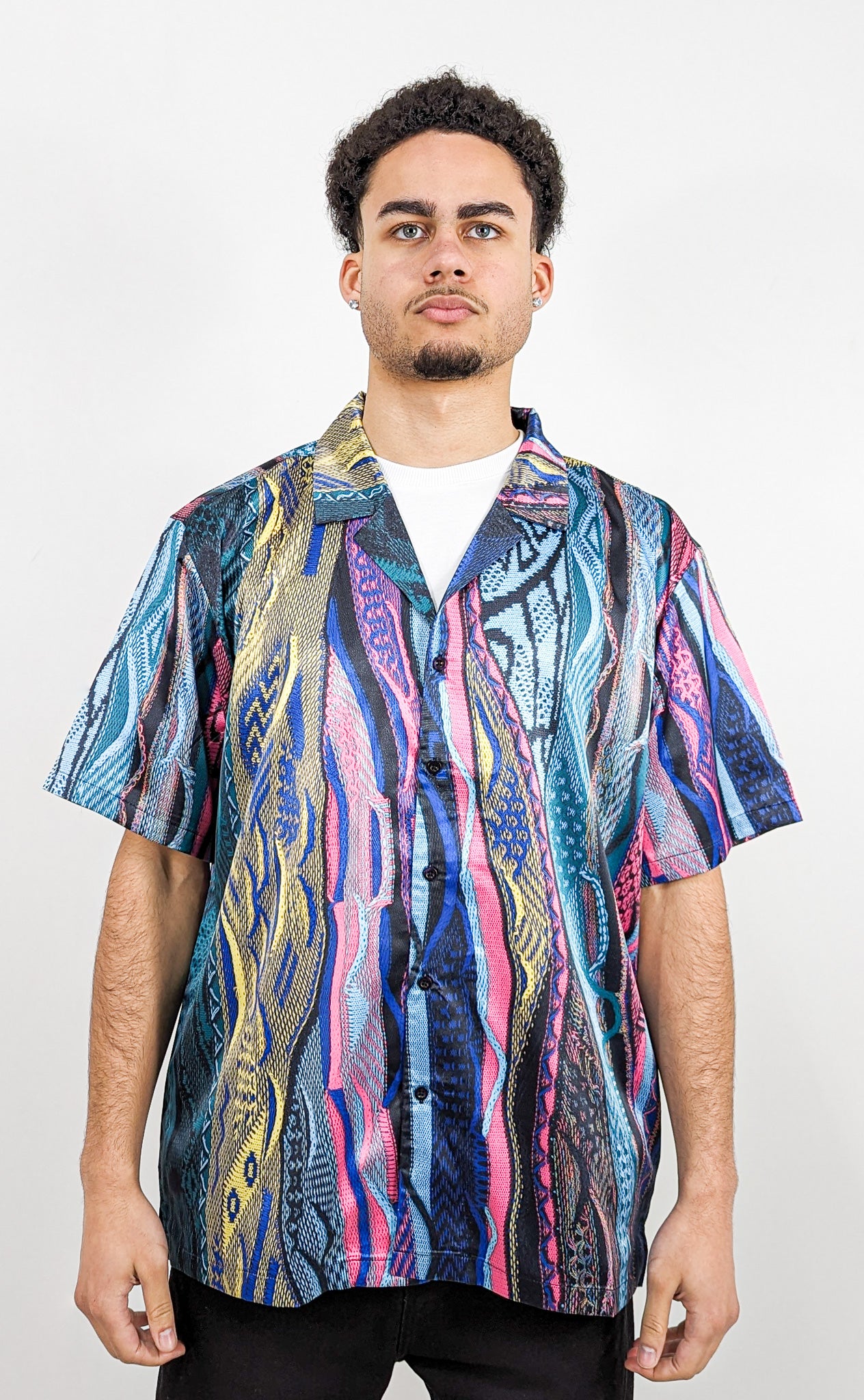 Carlo Colucci Oversize Hemd Multicolor
