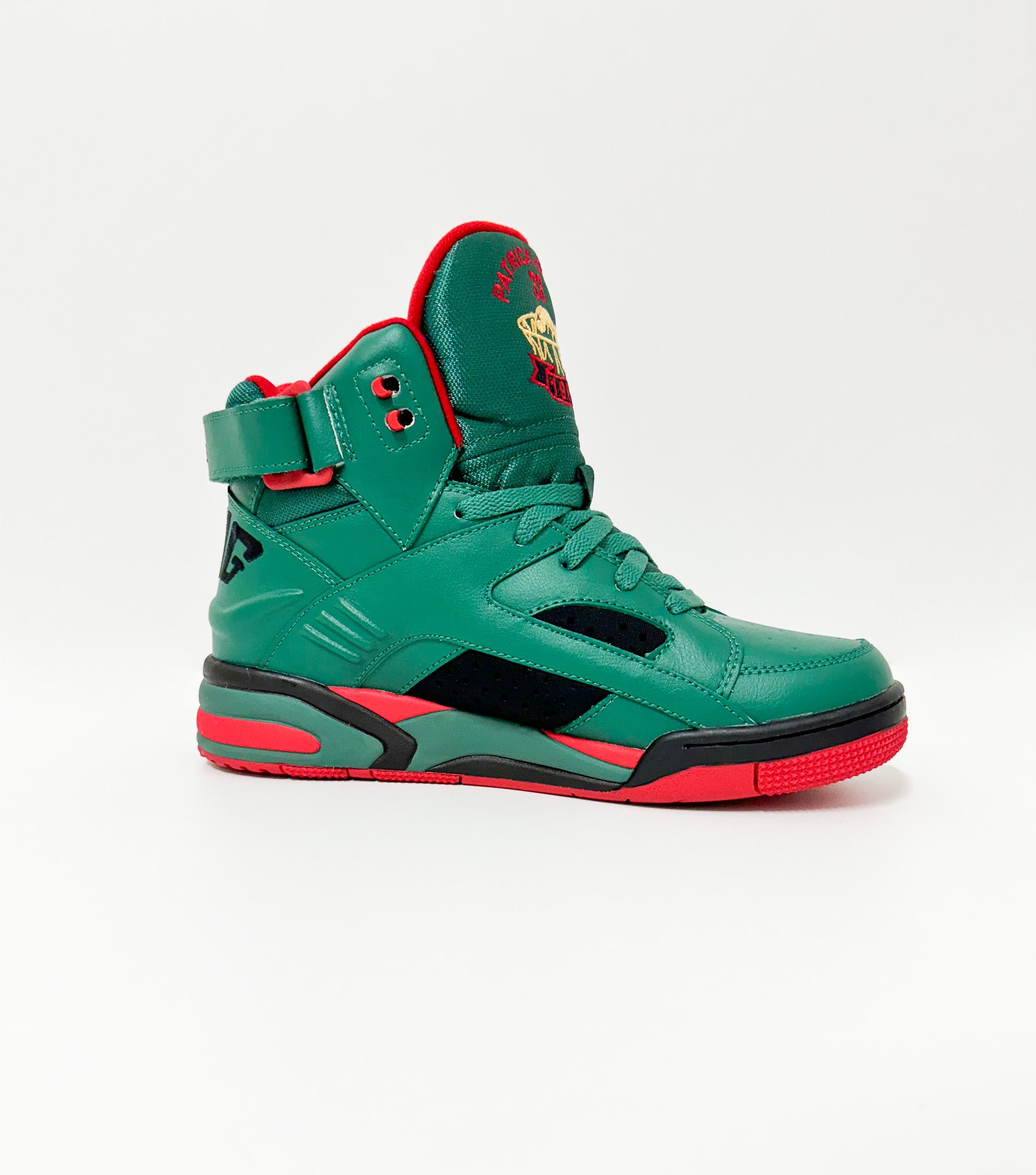 Ewing Sport Sneaker High Top Eclipse Green Black Red Ewing Sport Sneaker High Top Eclipse Green Black Red