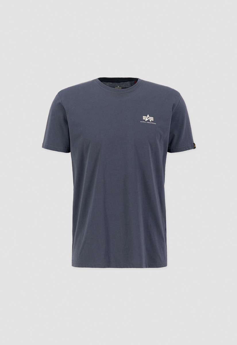 Alpha Industries Basic T-Shirt Small Logo GreyBlack Alpha Industries Basic T-Shirt Small Logo GreyBlack