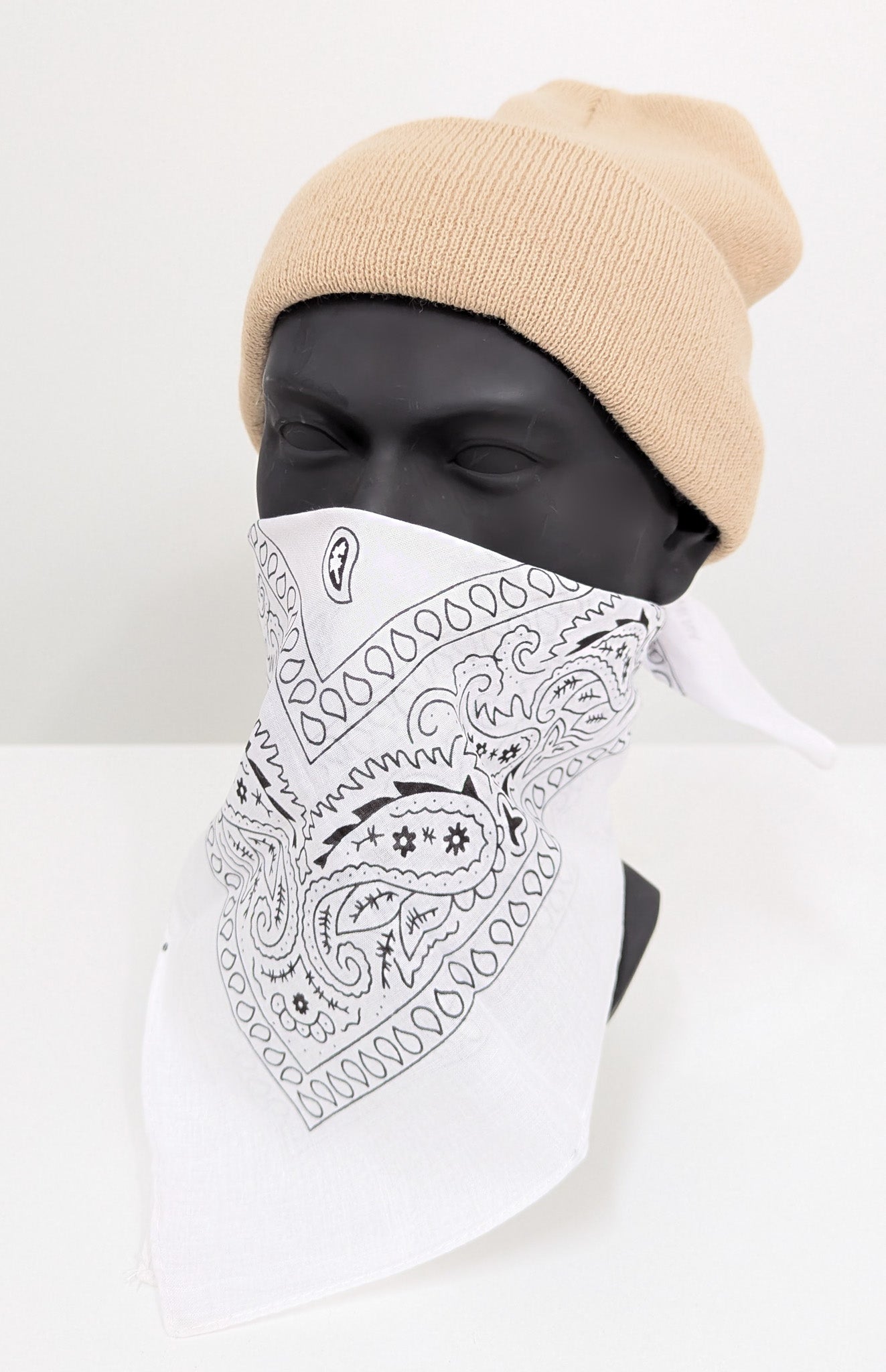 HoodBoyz Bandana Paisly White HoodBoyz Bandana Paisly White