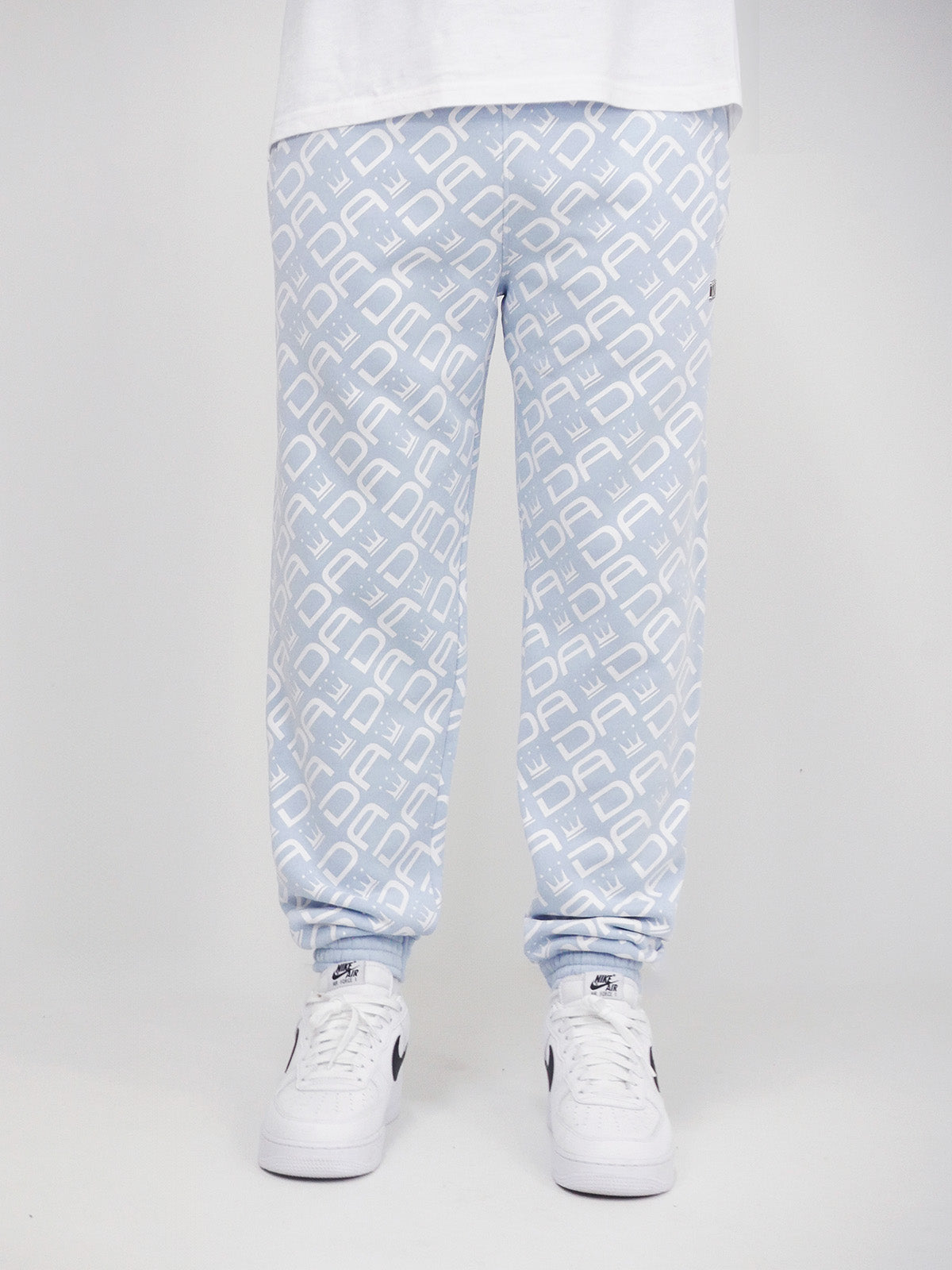 Dada Supreme All Over Sweatpants Baby Blue