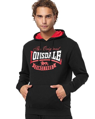Lonsdale Stotfield Hoodie Black
