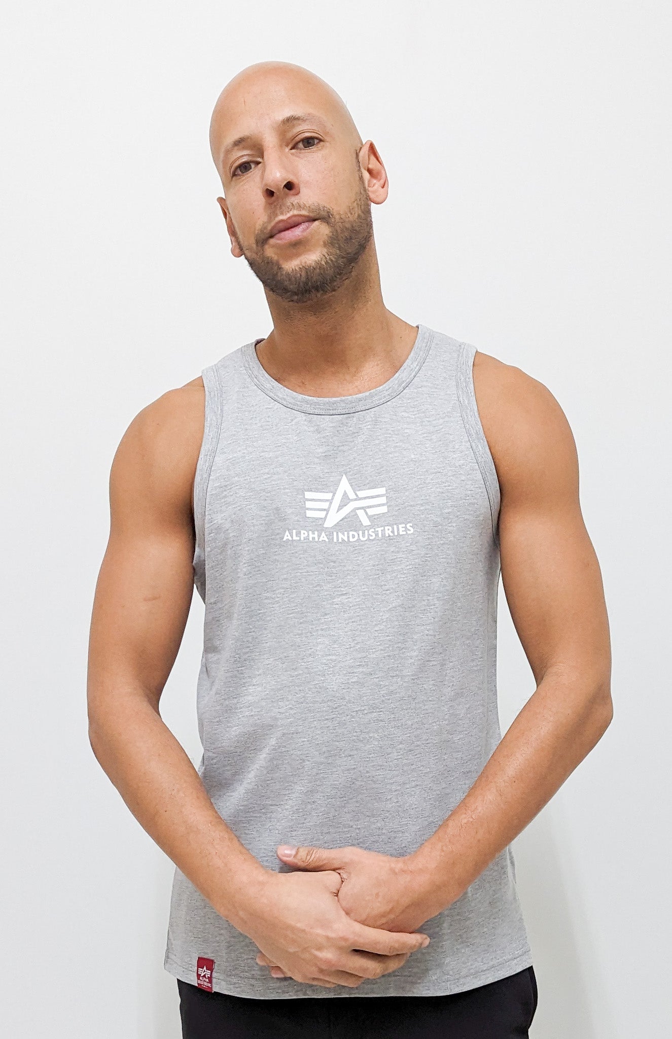 Alpha Industries Basic Tank Top Grey Heather Alpha Industries Basic Tank Top Grey Heather