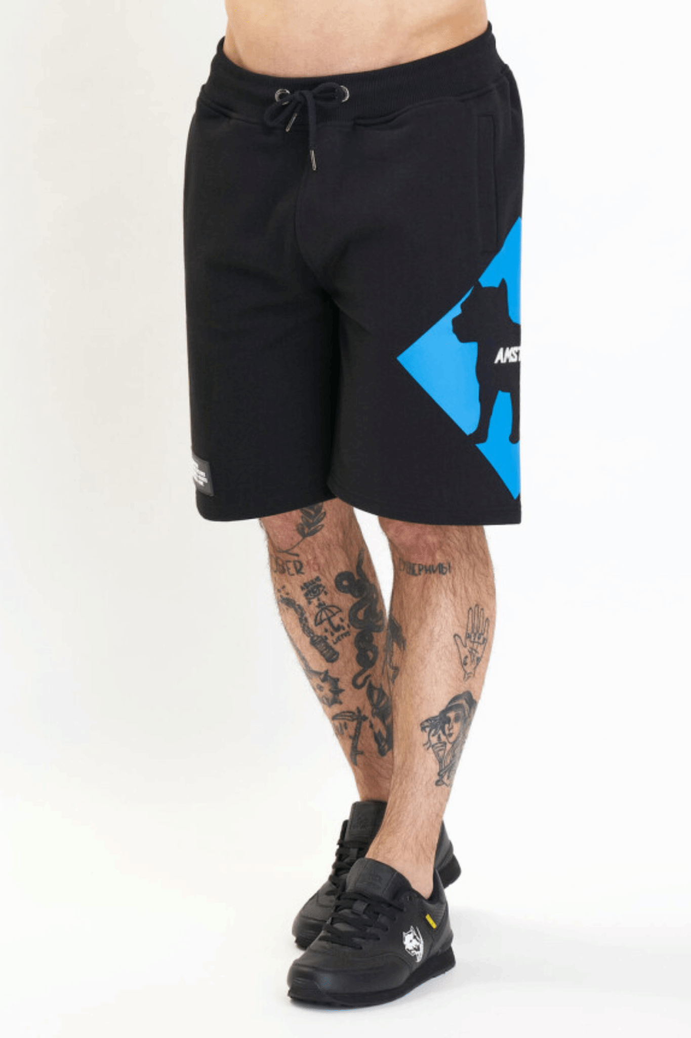 Amstaff Baist Sweatshorts Black Blue