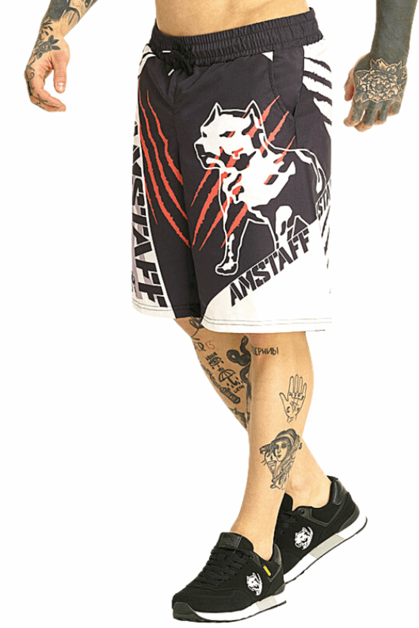 Amstaff Kalon Swimshorts Black White Amstaff Kalon Swimshorts Black White