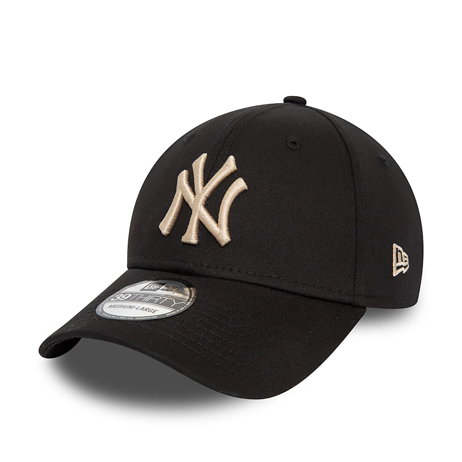 New Era New York Yankees League Essential 39THIRTY Stretch Fit Cap Black