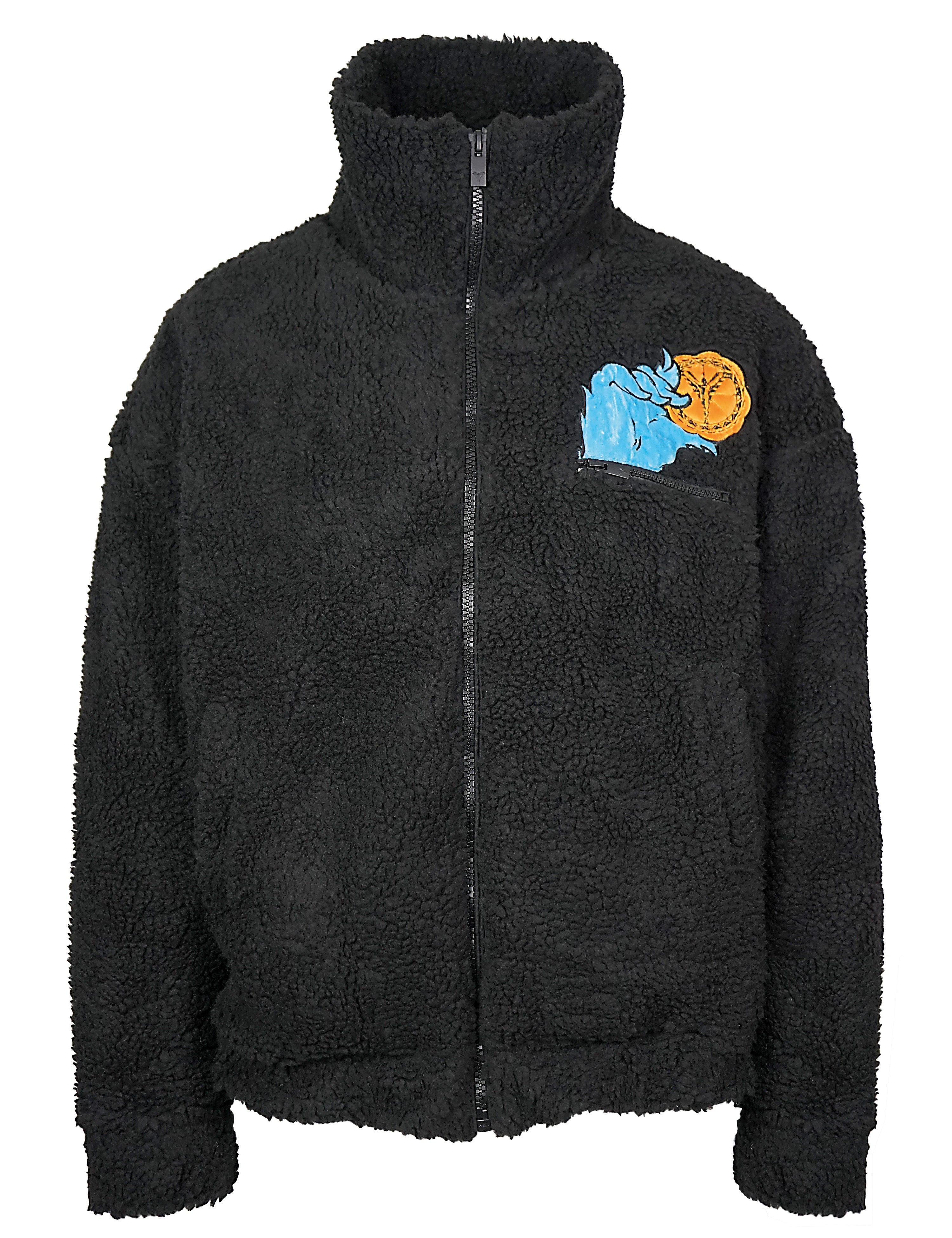 Carlo Colucci Sesame Street Krümelmonster Oversize Teddy Jacke Black