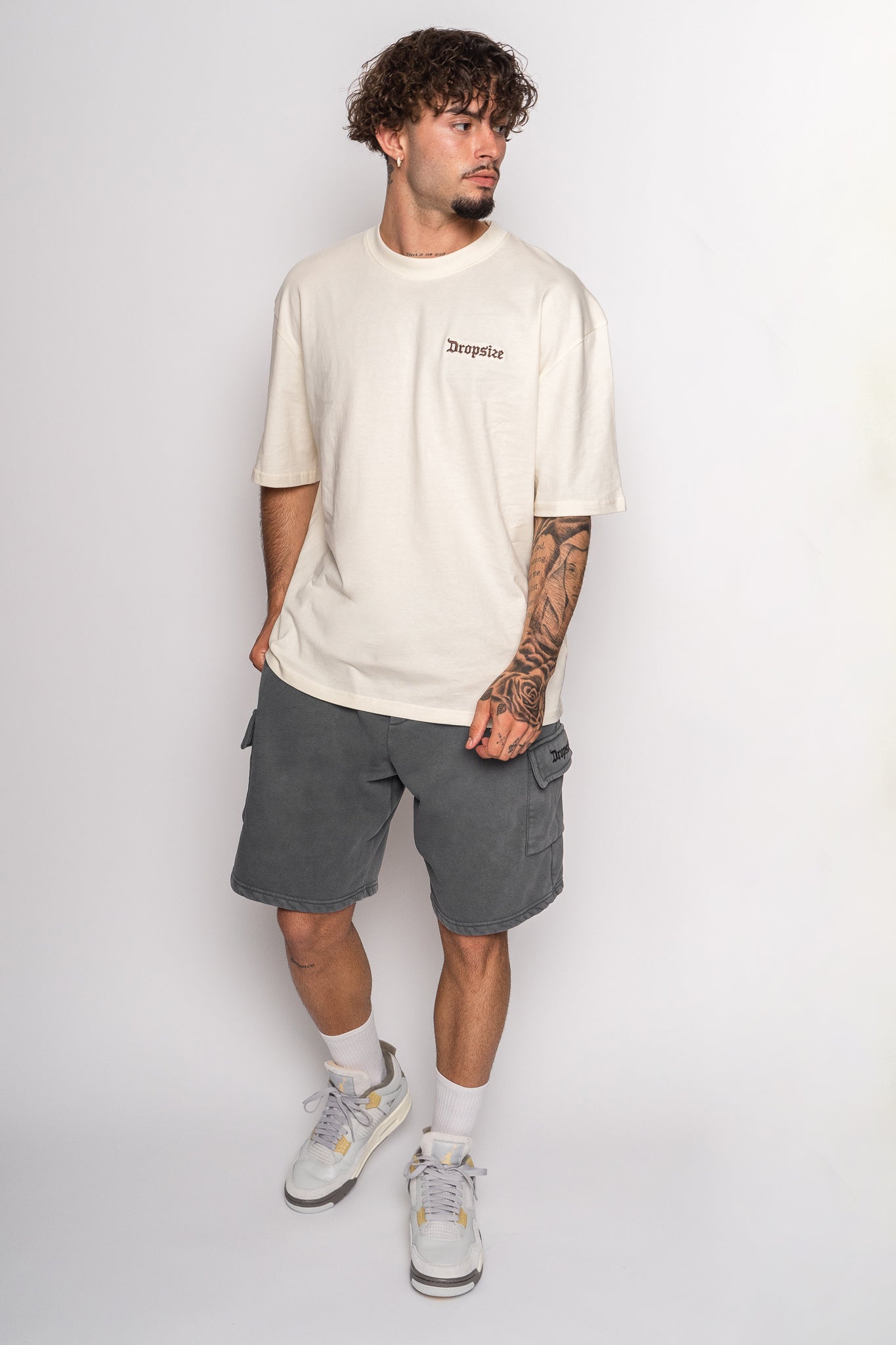 Dropsize Heavy Cargo Sweat Short Washed Grey Dropsize Heavy Cargo Sweat Short Washed Grey