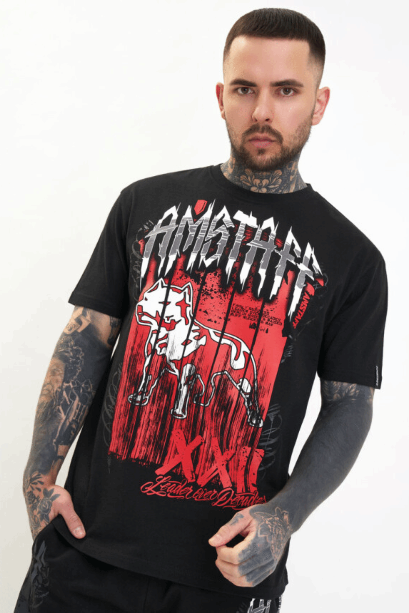 Amstaff Bloxic Sweatshirt Black Red
