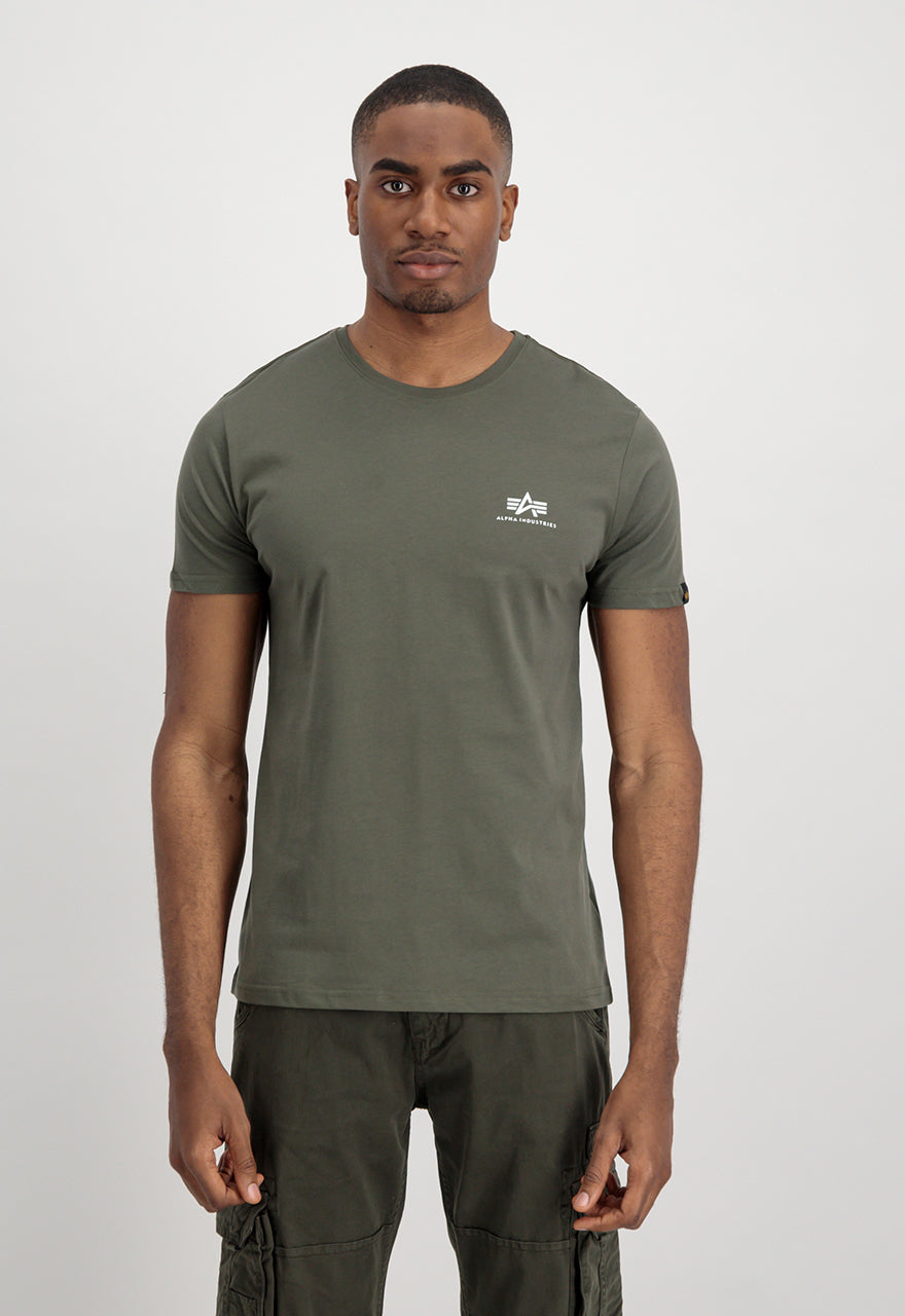Alpha Industries Basic T-Shirt Small Logo Dark Olive Alpha Industries Basic T-Shirt Small Logo Dark Olive