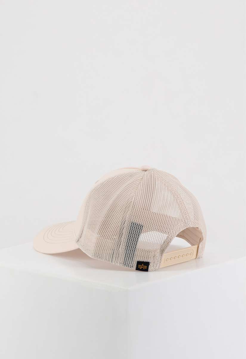 Alpha Industries Basic Trucker Cap Jet Stream White Alpha Industries Basic Trucker Cap Jet Stream White