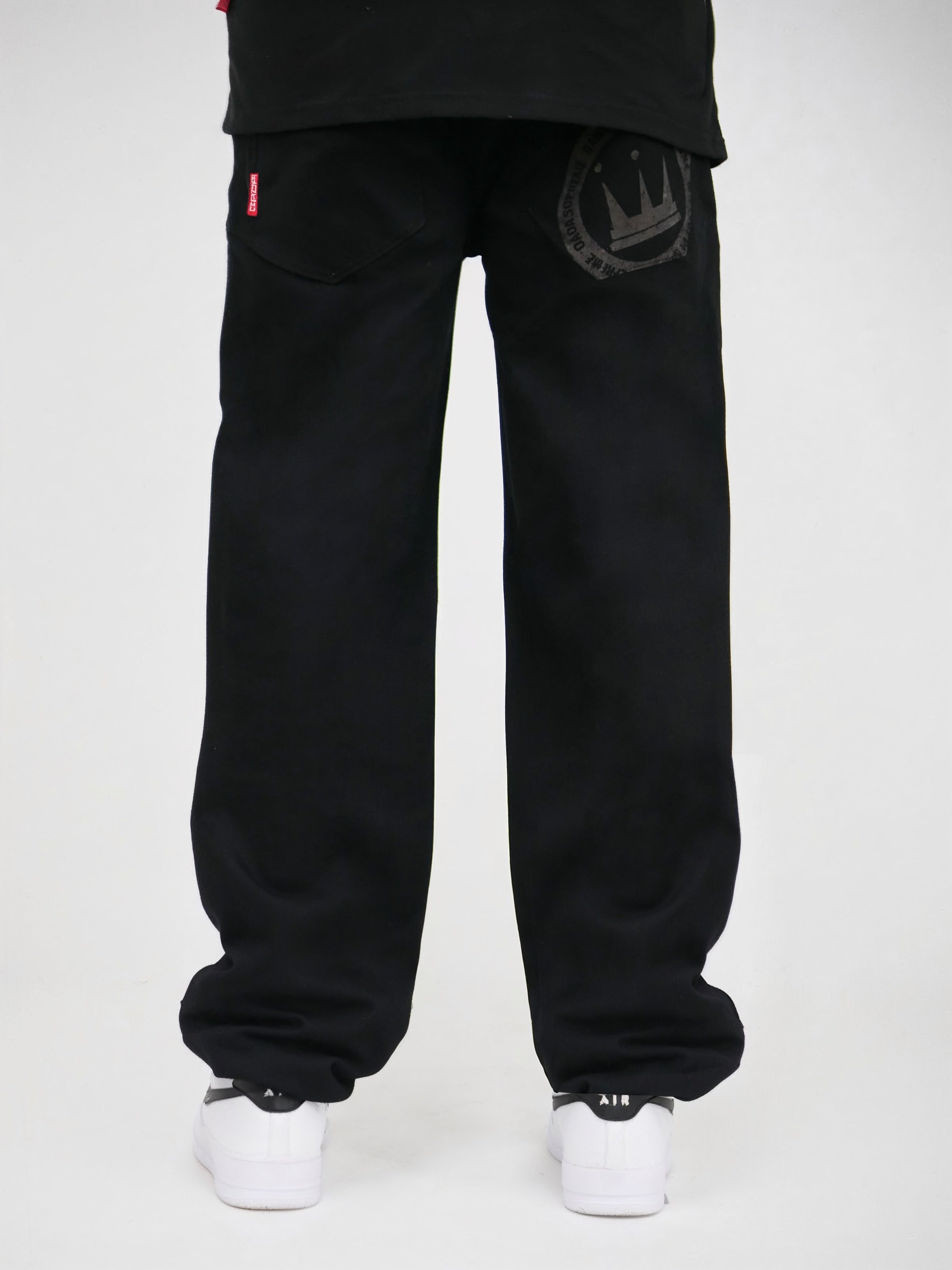 Dada Supreme Coin Crown Loose Fit Jeans Black