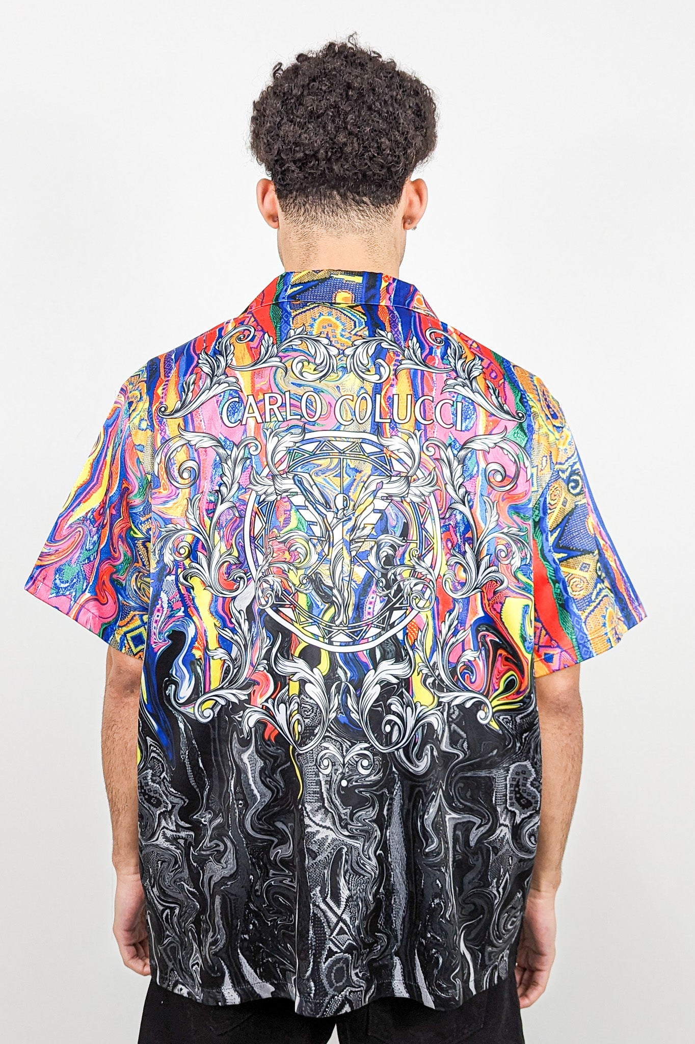 Carlo Colucci Oversize Hemd -Fusion- Multicolor Carlo Colucci Oversize Hemd -Fusion- Multicolor