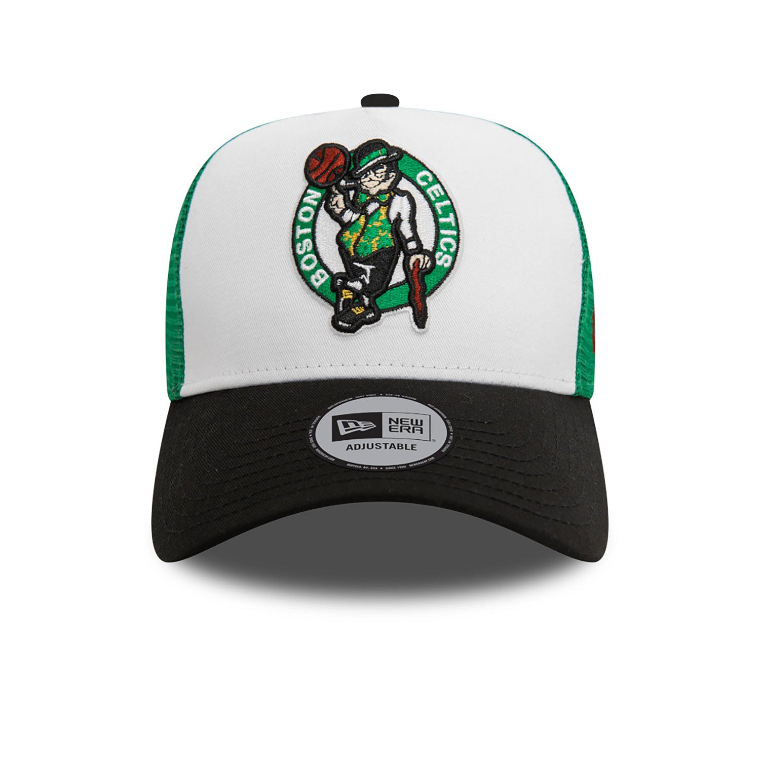 New Era Boston Celtics NBA 9FORTY A-Frame Trucker Cap Black