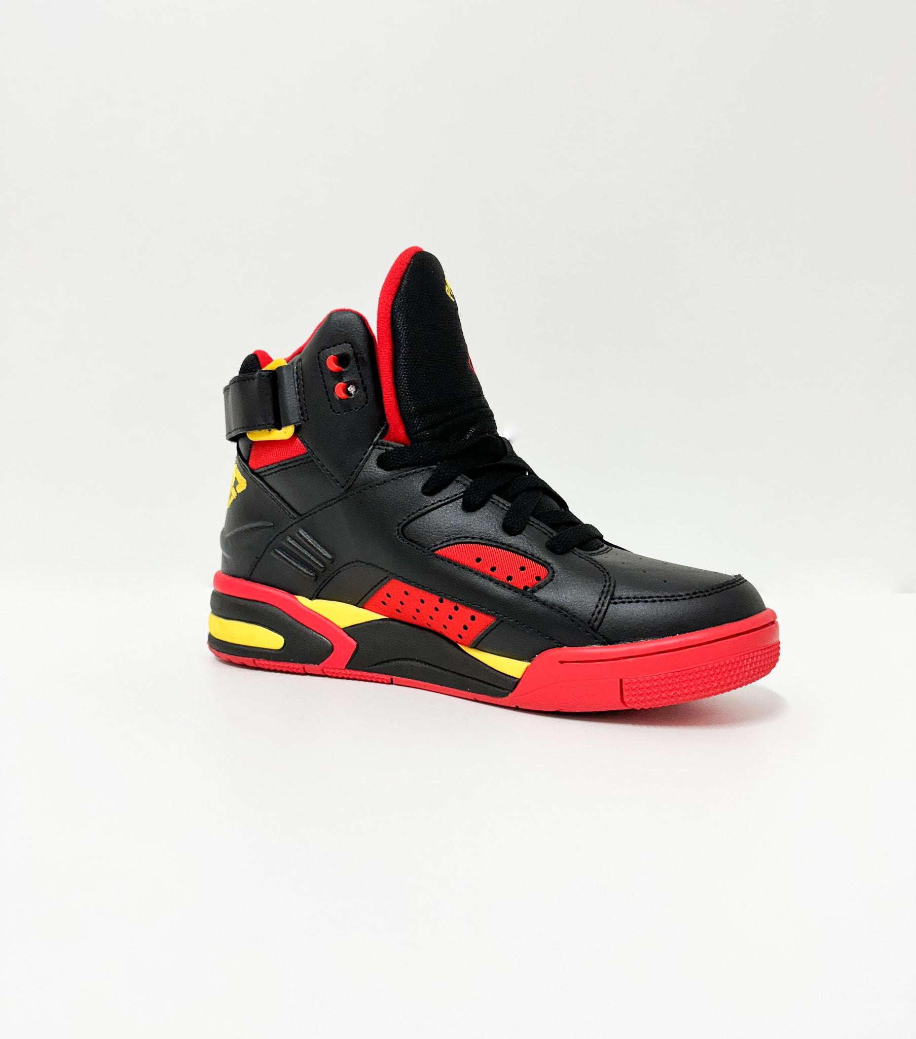 Ewing Sport Sneaker High Top Eclipse Black/ Red/ Yellow E Ewing Sport Sneaker High Top Eclipse Black/ Red/ Yellow E